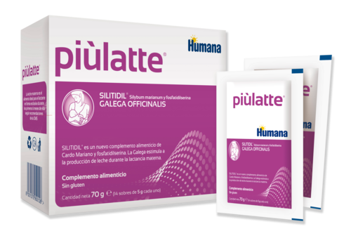 Piùlatte en sobres con cargo y galega Officinalis